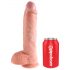 King Cock 25 cm realistinen dildo - luonnollinen