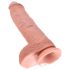 King Cock 25 cm realistinen dildo - luonnollinen