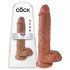 King Cock 10" suonikäs dildo - ruskea