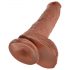 King Cock 10" suonikäs dildo - ruskea