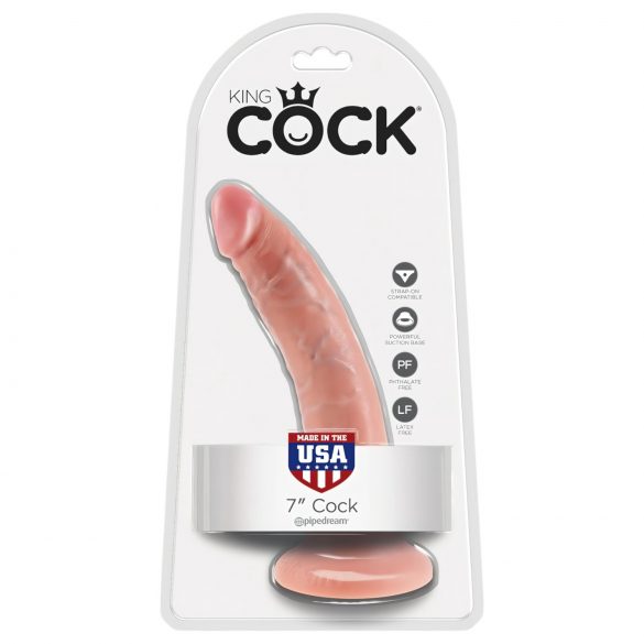 King Cock 18 cm dildo - luonnollinen