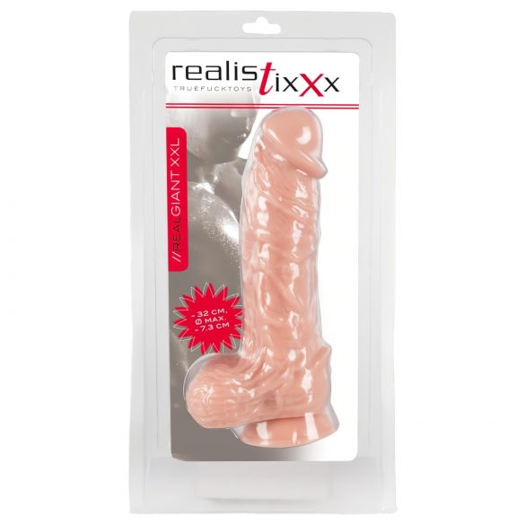 Realistixxx Giant XXL - luonnollinen dildo (32cm)