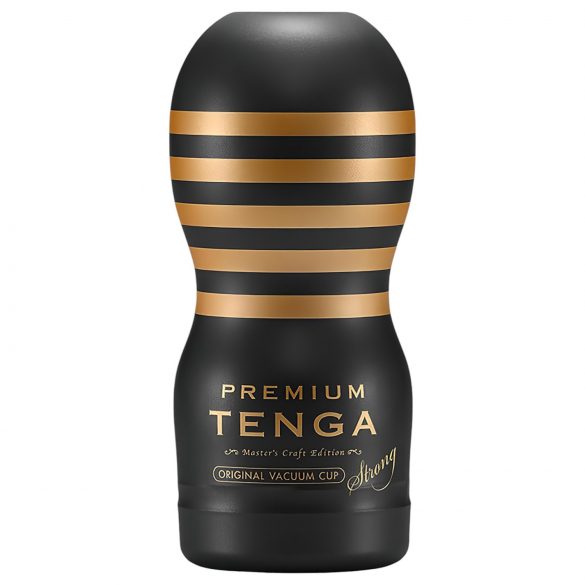 TENGA Premium Strong - Kertakäyttöinen masturbointituote (musta)