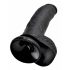 King Cock 9 - iso musta dildo imukupilla (23 cm)