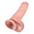 King Cock 11 - imukuppis, kivekäs dildo (28 cm) - luonnollinen