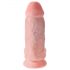 King Cock 9 Chubby - imukupilla ja kiveksillä, 23cm - luonnollinen