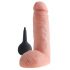 King Cock 8 - aidon tuntuinen suihkuttava dildo (20cm) - luonnollinen