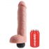 King Cock 11 - aidon tuntuinen suihkutteleva dildo (28cm) - luonnollinen