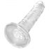 King Cock Clear 6 - imukupillinen dildo (15 cm)