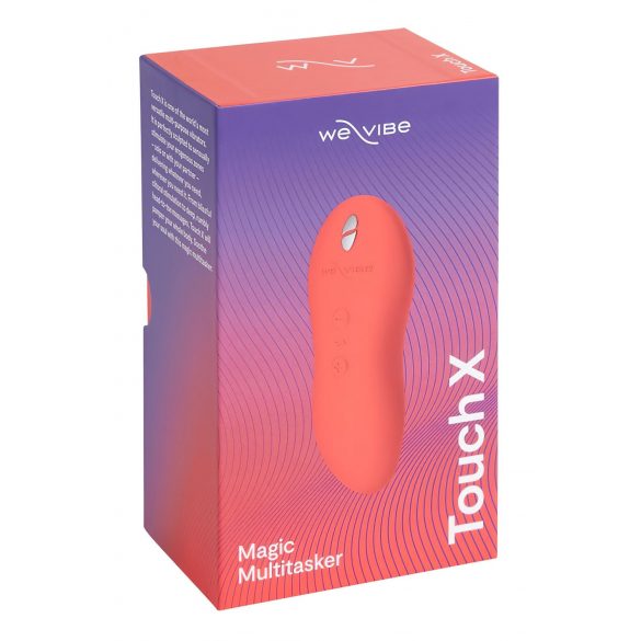 We-Vibe Touch X - ladattava vedenkestävä klitoriskiihotin (koralli)