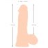 Nature Skin - Dildo ihonvärissä - 20cm (luonnollinen)