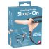 You2Toys - Ladattava tuplavibra strap-on (luonnollinen)