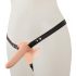 You2Toys - Ladattava tuplavibra strap-on (luonnollinen)