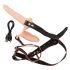 You2Toys - Ladattava tuplavibra strap-on (luonnollinen)