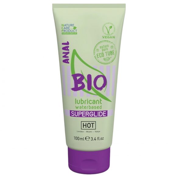 HOT BIO Superglide - vegaaninen vesipohjainen anaaliliukuvoide (100ml)