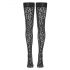 Cottelli Legwear - pantterikuosioinen stay-up (musta) - 3