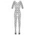 Cottelli - verkko catsuit (musta) - S-L