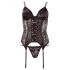 Cottelli - Adjustable Garter Top (Black)  - XL