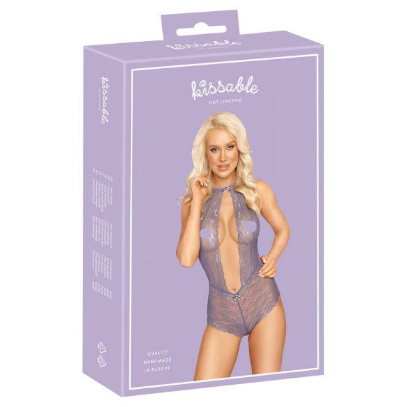 Kissable - Syleilyttää pitsibody, lilaa - L/XL