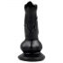 Animalorny - Koira dildo, 12 cm (musta)