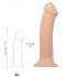 Strap-on-me XL - Dual-layer Realistic Dildo - Extra Large (Natural)