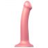 Strap-on-me Metalliväre M - ihoystävällinen dildo (metalli pinkki)