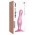 Strap-on-me Curvy M - aaltomainen harnessdildo (pinkki)