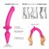 Strap-on-me Switch Semi-Realistic XXL - 2-in-1 dildo (vaaleanpunainen)