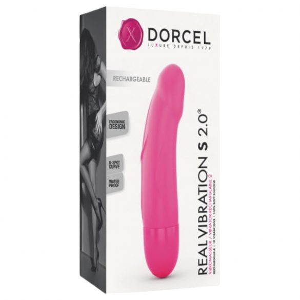 Dorcel Real Vibration S 2.0 - ladattava vibraattori (pinkki)