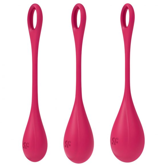 Satisfyer Yoni Power 1 - punaiset geishakuulat (3 osaa)