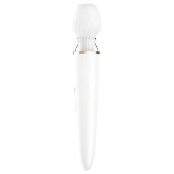 Satisfyer Double Wand-er - älykäs hierontavibraattori (valkoinen)