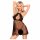 Penthouse Libido Boost - pitsinen babydoll & stringit (musta) - M/L