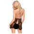 Penthouse Libido Boost - pitsinen babydoll & stringit (musta) - M/L