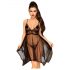 Penthouse Naughty Doll - pitsimekko ja stringit (musta) - M/L