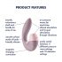 Satisfyer Supernova - Ladattava 2-in-1 ilmapulssivibraattori (pinkki)