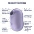 Satisfyer Pro To Go 2 - ladattava klitoris stimulaattori (violetti)