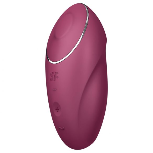 Satisfyer Tap & Climax 1 - 2in1 vibraattori ja klitoriskiihotin (punainen)