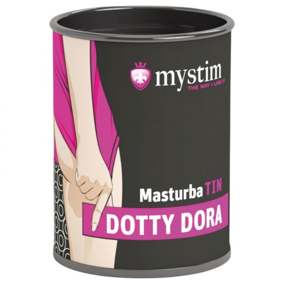 Mystim Dotty Dora - Täplätty Masturbaattori (valkoinen)