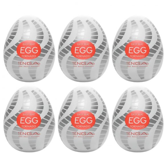 TENGA Egg Tornado - 6x Tykky nautinnon myrsky