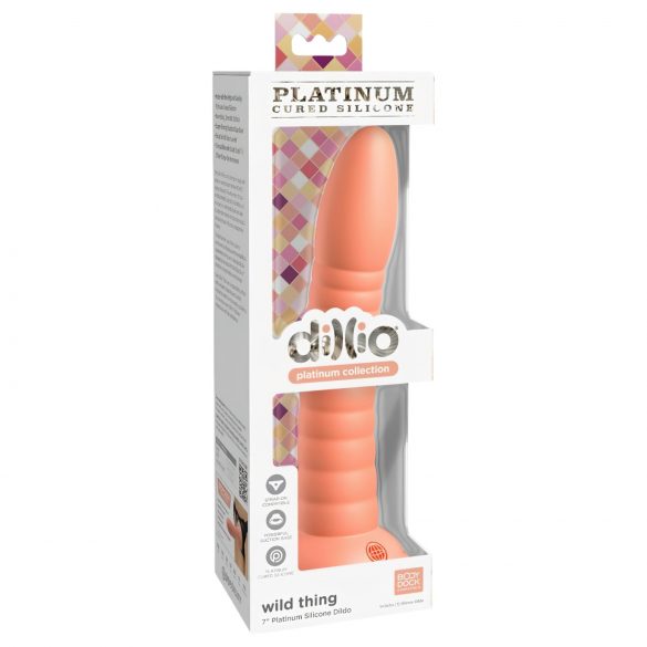 Dillio Wild Thing - uurrettu dildo (19 cm) - oranssi