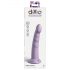 Dillio Slim Seven - Tarttuva pohjainen stimuloiva dildo (20cm) - violetti