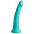 Dillio Slim Seven - kiinnittyvä stimulointidildo (20 cm) - turkoosi