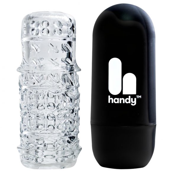 The Handy TrueGrip Gen 2 - läpinäkyvä masturbaattori