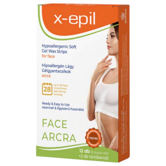 X-Epil - hypoallergeeniset geelinauhat kasvoille (12 kpl)