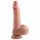 Kaksitiheyksinen - realistinen kiveksellinen dildo 18cm (nude)