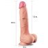 Lovetoy Nature Cock - kaksikerroksinen realistinen dildo - 25 cm (nude)