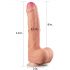 Lovetoy Nature - Aidon tuntuinen dildo - 28 cm (luonnollinen)