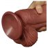 Lovetoy - kaksikerroksinen realistinen dildo - 26cm (luonnollinen)