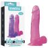 Lovetoy Jelly Studs - realistinen dildo - 20 cm (pinkki)