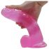 Lovetoy Jelly Studs - realistinen dildo - 20 cm (pinkki)